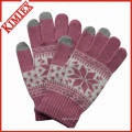 Acrylic Jacquard Touch Screen Glove for Promotion